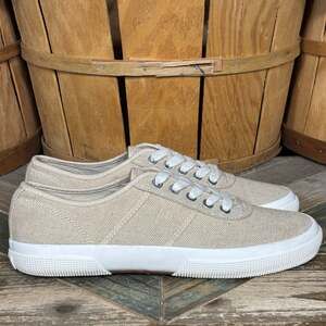 Chaps Caelyn Tan Canvas Casual Comfort Sneakers Shoes Womens Size 10 B
